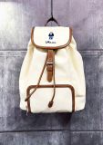  Balo WHOAU Canvas Pocket Backpack Màu Trắng Kem 
