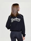  Áo Khoác Gió MLB Women's Sporty Varsity Windbreaker New York Yankees 3FWJV0154-50BKS Đen 