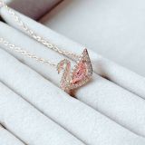 Dây Đeo Cổ, Dây Chuyền Swarovski Dazzling Swan necklace Swan, Pink, Rose gold-tone plated 5469989 