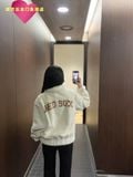  Áo Khoác Lông MLB Ecofur Varsity Jacket 3AFDV0236-43BGL Trắng 