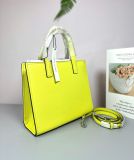  Túi Tote Marc Jacobs Mini Grind Coated Leather Tote Vàng Neon 