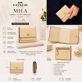  Ví Gập COACH Mila Small Flap Wallet Vanilla CAO13 