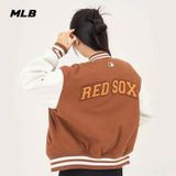  Áo Khoác Bomber MLB Wool Basic Sleeveless Varsity Jacket Top A3 3AJPV0634-43BRS Màu Nâu 