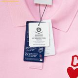  Áo Polo Crop MLB Women's Heart Crop-Fit Collar T-Shirt CLE (L.Pink) 3FPQH0243-45PKL Hồng 