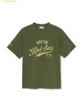  Áo Phông MLB Varsity Vintage Graphic Overfit Functional Short Sleeve T-Shirt BOS (L.Khaki) 3ATSV0553-43KAL 