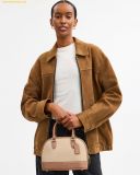  Túi Xách Coach Sabrina Satchel Bag In Colorblock Màu Kem 