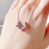  Dây Chuyền, Vòng Cổ Swarovski Idyllia Lilia necklace Butterfly, White - 5636422 