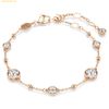  Lắc Tay Swarovski Imber bracelet Round cut, White, 18K rose gold finish 5730677 