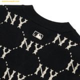  Áo Khoác Cardigan MLB Diamond Monogram Full-Panel Pattern Cardigan NY (Black) 3AKCM0224-50BKS Đen 