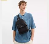  Túi Đeo Chéo Coach Turnlock Sling Pack CAJ72 Đen Trơn 
