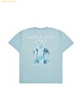  Áo Phông ADLV Fuzzy Dragon Artwork Short Sleeve T-Shirt Xanh 