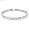  Vòng Tay, Lắc Tay Swarovski Matrix Tennis bracelet Round cut, White, Rhodium plated 5724483 
