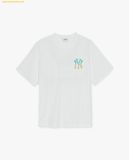  Áo Phông MLB Basic Color Letter Mega Oversized Functional Short Sleeve T-shirt NY - SKU: 3ATSB0653-50WHS, White 