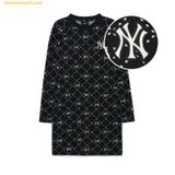  Đầm MLB Women's Diamond Monogram Jacquard Slim Fit Dress NY (Black) 