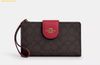  Ví Dài Coach Phone Wallet In Signature Canvas True Red CW780 