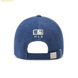  Mũ Lưỡi Trai MLB Varsity Culsive Lettering Denim Unstructured Ball Cap NY (Indigo) 3ACPVD14N-50INS 
