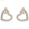 Khuyên Tai, Bông Tai Swarovski Lovely stud earrings Heart, White, Rose gold-tone plated 5616477