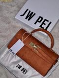  Túi Xách JW PEI Keyla Faux Suede Top Handle Bag - Brown 