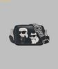  Túi Đeo Chéo Karl Lagerfeld Paris Maybelle Camera Patch Applique Crossbody Bag LH4ES9BJ Black 