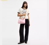  Túi Xách Coach Laurel Shoulder Bag In Signature Canvas With Charms Powder Pink CEL12 