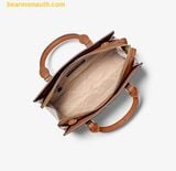  Túi Xách Michael Kors Sheila Small Signature Logo Satchel Vanilla 35S3G6HS5B 