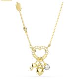  Dây Chuyền Swarovski Idyllia pendant Mixed cuts, Heart, Key, Pink, 18K gold finish 5737290 