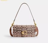  Túi Xách Coach Tabby Shoulder Bag 26 In Crystal Signature Jacquard Mushroom CDZ34 