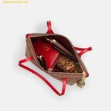  Túi Tote Coach Fiona Zip Tote Bag In Signature Canvas Carnation CBT18 - Maple 