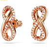  Khuyên Tai, Bông Tai Swarovski Hyperbola stud earrings Infinity, White, Rose gold-tone plated 5684085 