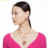  Dây Chuyền, Vòng Cổ Swarovski Chroma pendant Heart, Red, Gold-tone plated 5648750 