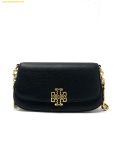  Túi Đeo Vai Tory Burch Britten Embossed Convertible Crossbody Bag Black 