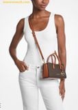  Túi Đeo Chéo Michael Kors Arden Small Signature Logo Messenger Bag 35F5G4XM1B Brown 