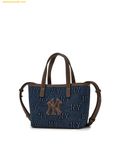  Túi Đeo Chéo MLB Classic Monogram Denim Embossed Mini Crossbody Bag New York Yankees 3ACRDM16N-50INS Indigo 