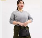  Túi Đeo Chéo Coach Sabrina Satchel Bag Black CAM55 