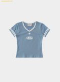  Áo Bad Blood 91 V-Neck Jersey T-Shirt - Light Blue w-tee25-109 