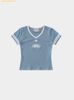 Áo Bad Blood 91 V-Neck Jersey T-Shirt - Light Blue w-tee25-109