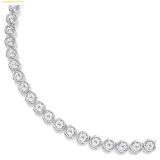  Dây Chuyền, Vòng Cổ Swarovski Imber Tennis necklace Round cut, White, Rhodium plated 5682595 