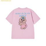  Áo Phông ADLV Tanning Opanchu Usagi Basic Logo Short Sleeve T-Shirt Hồng 