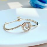  Vòng Tay, Lắc Tay Swarovski Generation bangle White, Rose gold-tone plated 5636588 
