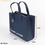  Túi Tote Marc Jacobs Mini Grind Leather Tote Navy 