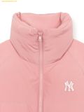  Áo Khoác Phao MLB Women's Crop Curve Padded NY (Mg.Pink) 3FDJB1046-50PKM Hồng 