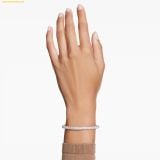  Vòng Tay, Lắc Tay Swarovski Sublime bangle Snow pavé, White, Rose gold-tone plated 5688610 