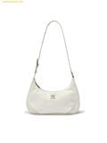  Túi Đeo Vai MLB Basic Vintage Nylon Hobo Bag New York Yankees 3ABQVN16N-50IVS Cream 