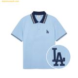  Áo Polo MLB Basic color blocking comfortable fit T-shirt LA (Sky blue) 3APQB0243-07SBS 