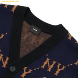  Áo Khoác Cardigan MLB Diamond Monogram Full-Panel Pattern Cardigan NY (Navy) 3AKCM0224-50NYS Navy 