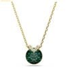  Dây Chuyền Swarovski Bella V pendant Round cut, Green, 18K gold finish 5735387 