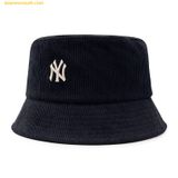  Mũ Bucket MLB Basic Corduroy New York Yankess 3AHTC0136-50BKS Đen 