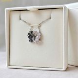  Dây Chuyền, Vòng Cổ Swarovski Swan pendant Swan, Black, Mixed metal finish 5705721 