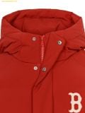 Áo Khoác Phao MLB Varsity Hooded Short Padding BOS (D.Red) 