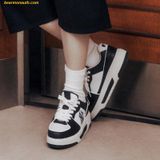  Giày Thể Thao MLB Chunky Liner SL Saffiano New York Yankees Black 3ASXCLS4N-50BKS 